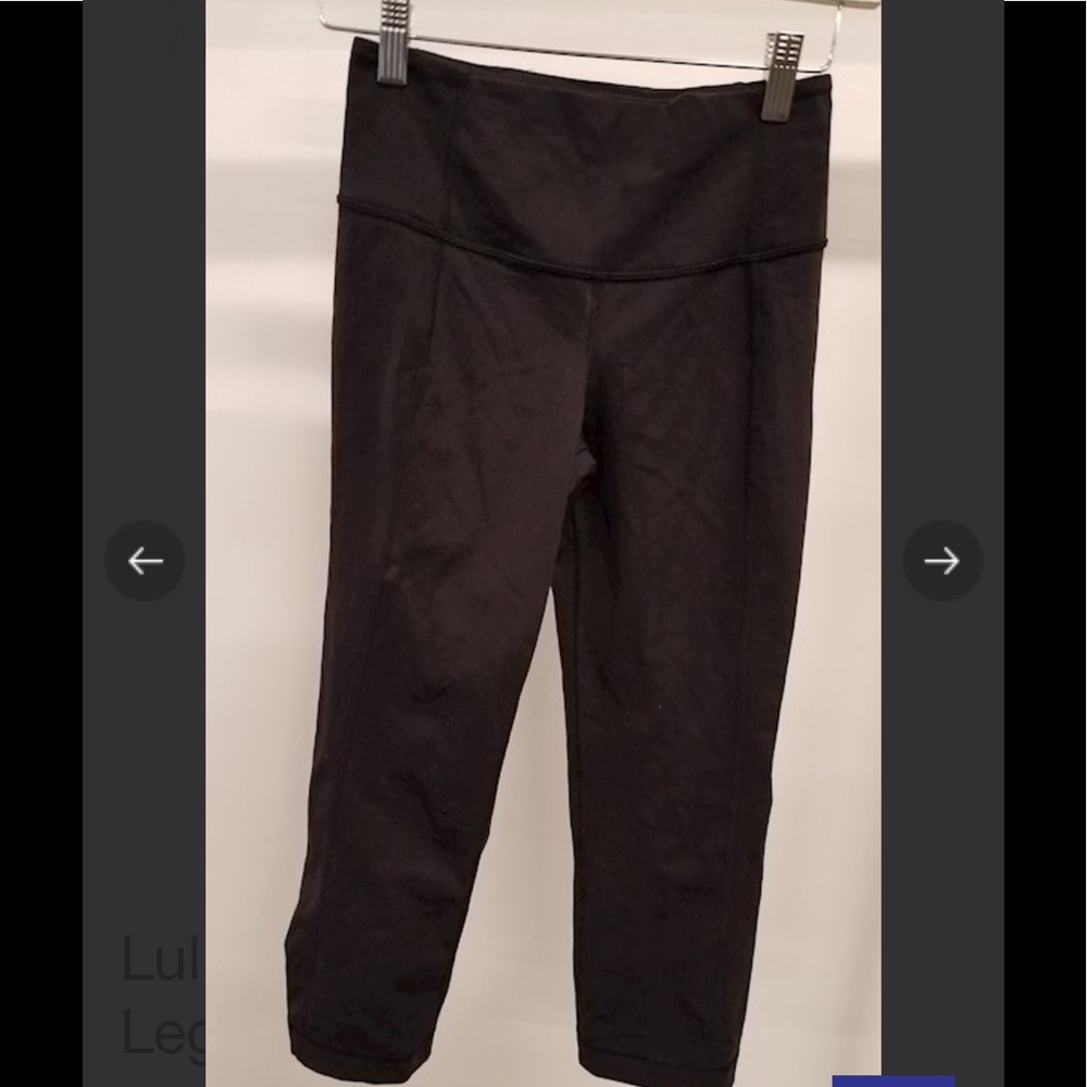 Lululemon black leggings size 2 - Picture 2 of 4